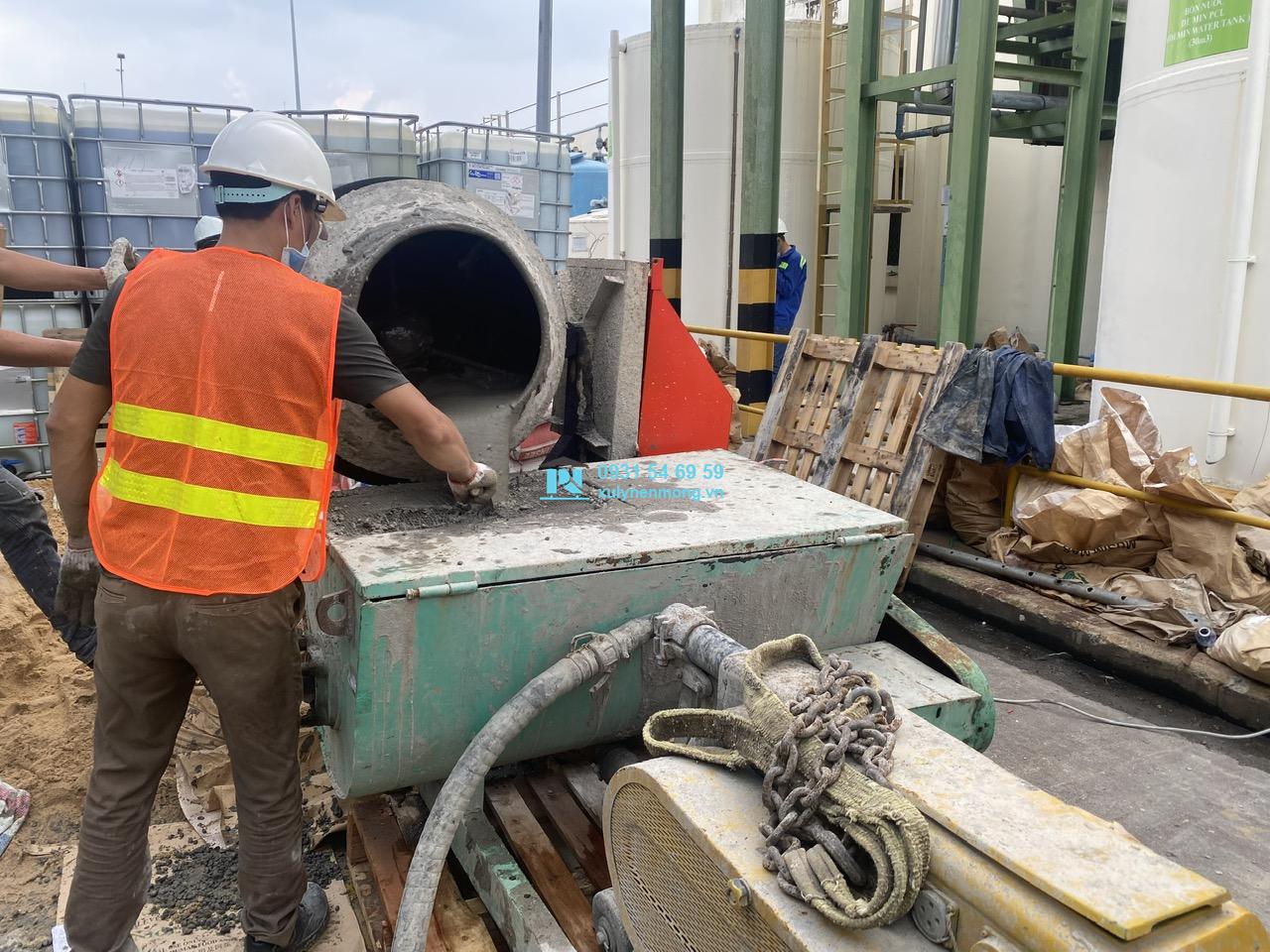 Bơm vữa xi măng chất lượng giá rẻ