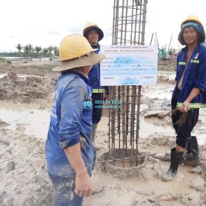 Thi công khoan cọc nhồi d600 tầng hầm quận 2
